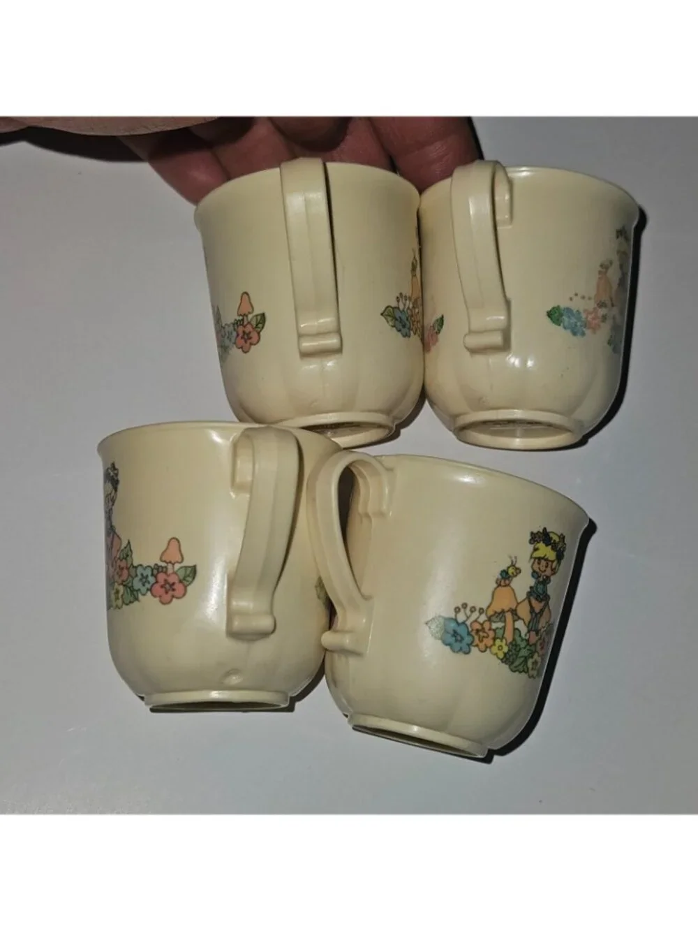 VTG 21 pc Chilton Toy Dish Lot Plate Cup Pitcher Lid Spoon 1983 AG Herself Elf